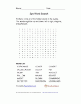 Spy Word Search
