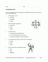 Constellation Activities Printable (5th - 8th Grade) - TeacherVision