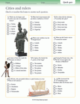 Cities and Rulers in Ancient Greece Quiz