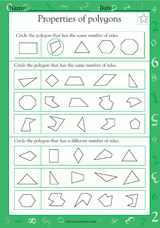 Properties of Polygons (Grade 1)