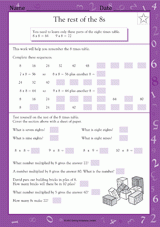 Multiplication Facts: The Rest of the 8s