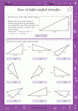 Area of Right-Angled Triangles