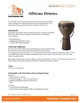 African Drums Craft & Reading Activity