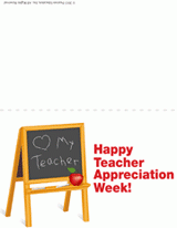 Teacher Appreciation Week Thank You Card