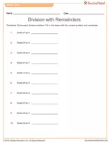 Division with Remainders Quiz