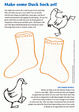 Duck Sock Hop Crazy Sock Craft