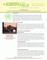 The Elephant Scientist Discussion & Activity Guide with Common Core Connections