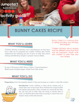 Bunny Cakes Recipe & Activity