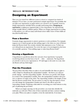 Designing Experiments Printables Gallery