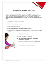 Fourth Grade Back-to-School Activity Guide Slideshow