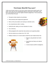 Third Grade Back-to-School Activity Guide Slideshow