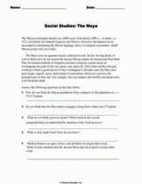Social Studies: The Maya