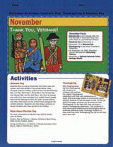 November Activities: Veterans' Day, Thanksgiving & Election Day