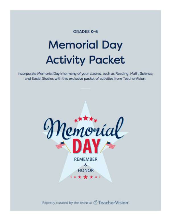 Memorial Day Activity Packet