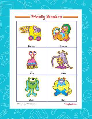 A Letter to a Friendly Monster Writing Activity