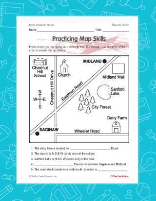 Mapping Skills Activity for Social Studies