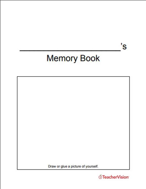 An end-of-the-year memory book activity for students 