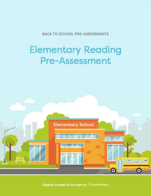A pre-assessment for elementary readers