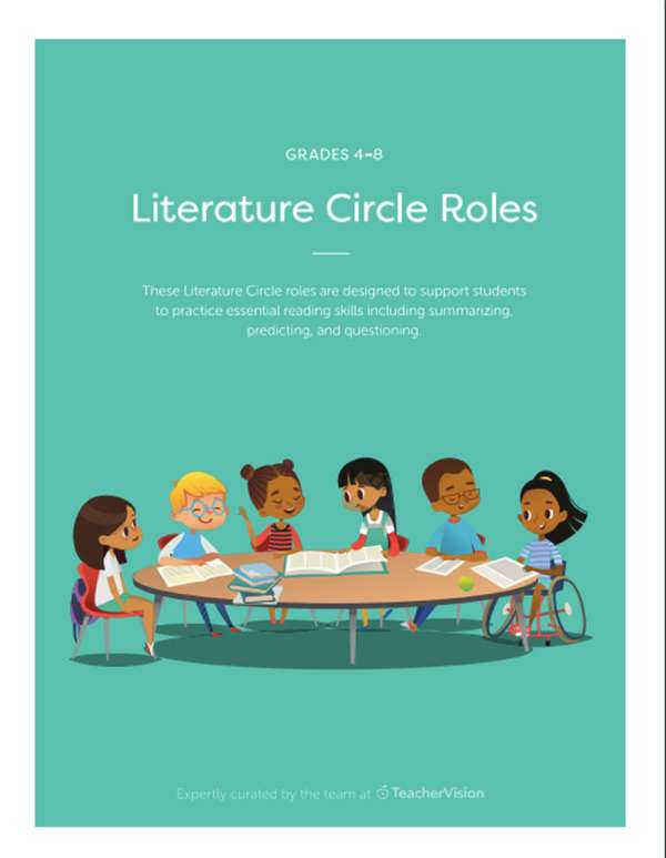 A packet of group roles for Literature Circles