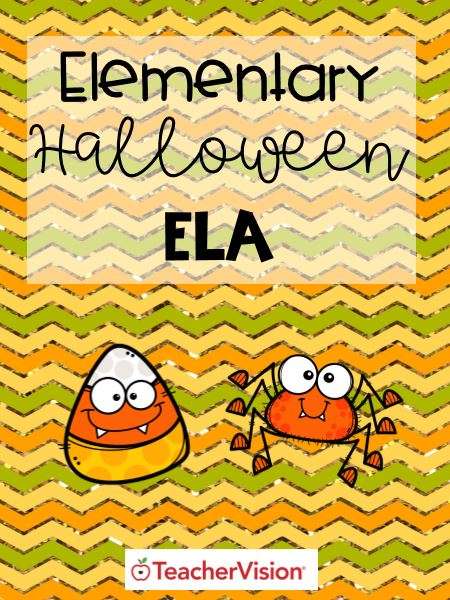 A packet of Halloween-themed activities for elementary ELA