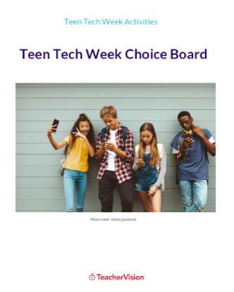 Teen Tech Week Activities Choice Board