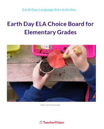 Earth Day ELA Choice Board for Elementary Grades
