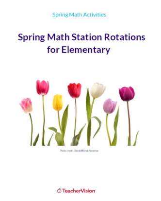 Spring Themed Math Station Rotations for Elementary Classrooms