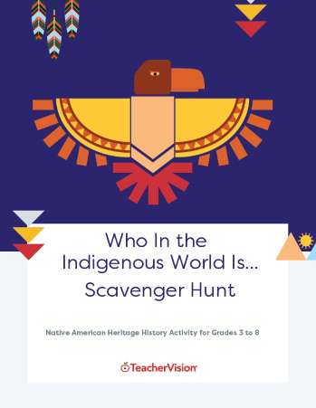 Notable Indigenous People of North America Scavenger Hunt Activity