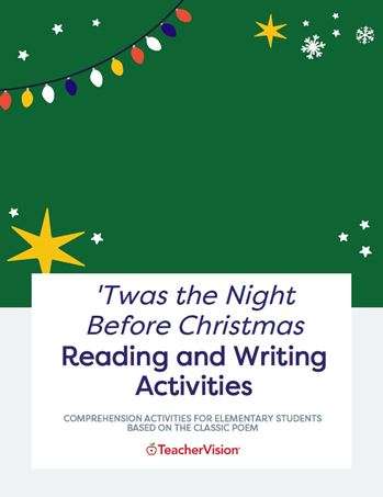 'Twas the Night Before Christmas Reading and Writing Activities Packet for Elementary