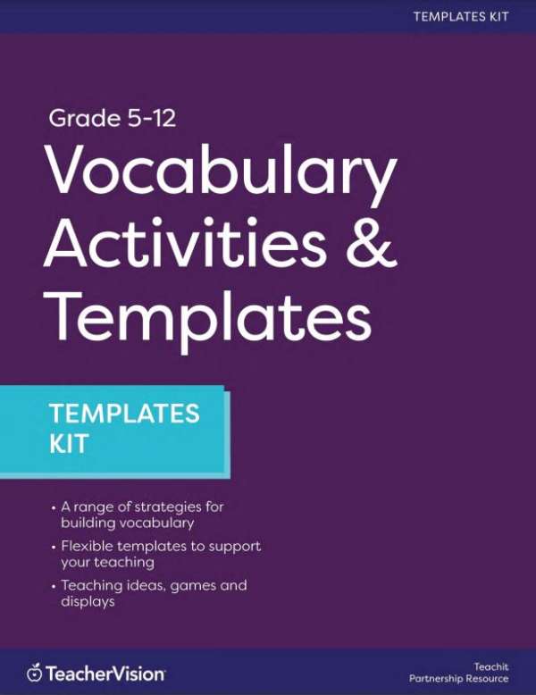 Vocabulary Building Activities and Templates