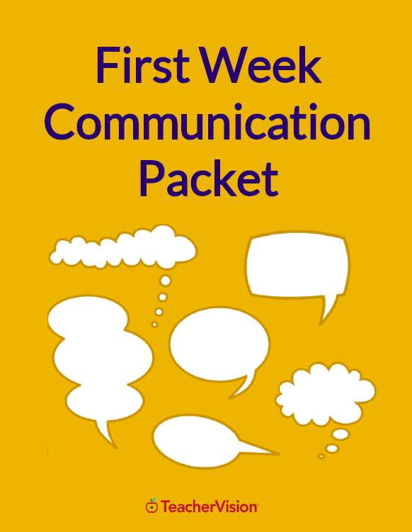 Back to School First Week Parent Communication Templates for Teachers