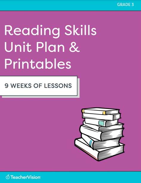 Grade 3 Reading Skills Unit Plan & Printables