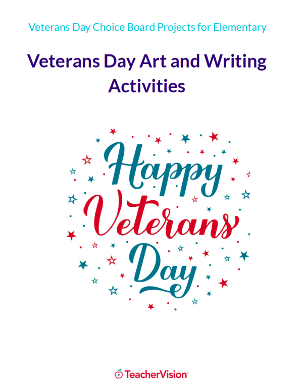 Veterans Day Activity Ideas - Art and Writing