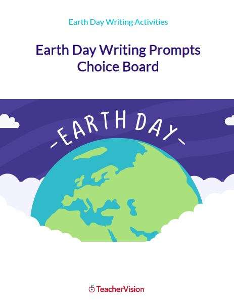 Earth Day writing prompts and worksheets