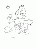 Europe Map Printable Activity for Students 