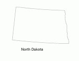 North Dakota State Map