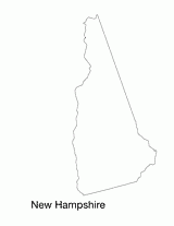 New Hampshire State Map