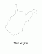 West Virginia State Map