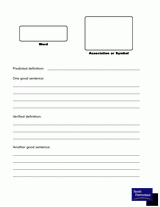 Vocabulary Practice Frame