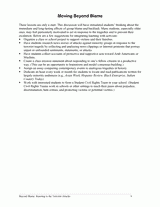 Moving Beyond Blame -- Extension Activities