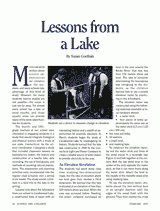 Lessons from a Lake