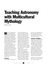 Teaching Astronomy with Multicultural Mythology