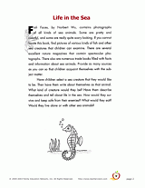 Life in the Sea