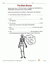 The Bare Bones: Parts of a Book