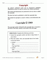 Copyright Printable (2nd - 3rd Grade) - TeacherVision