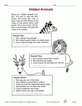 Hidden Animals: Verbs