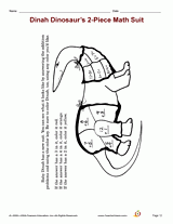 Dinah Dinosaur's 2-Piece Math Suit