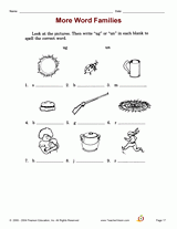 More Word Families