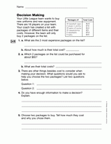 Addition and Money: Decision Making (Gr. 3)
