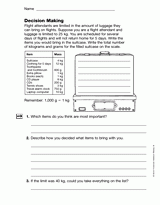 Kilograms and Grams: Decision Making Skills (Gr. 3)